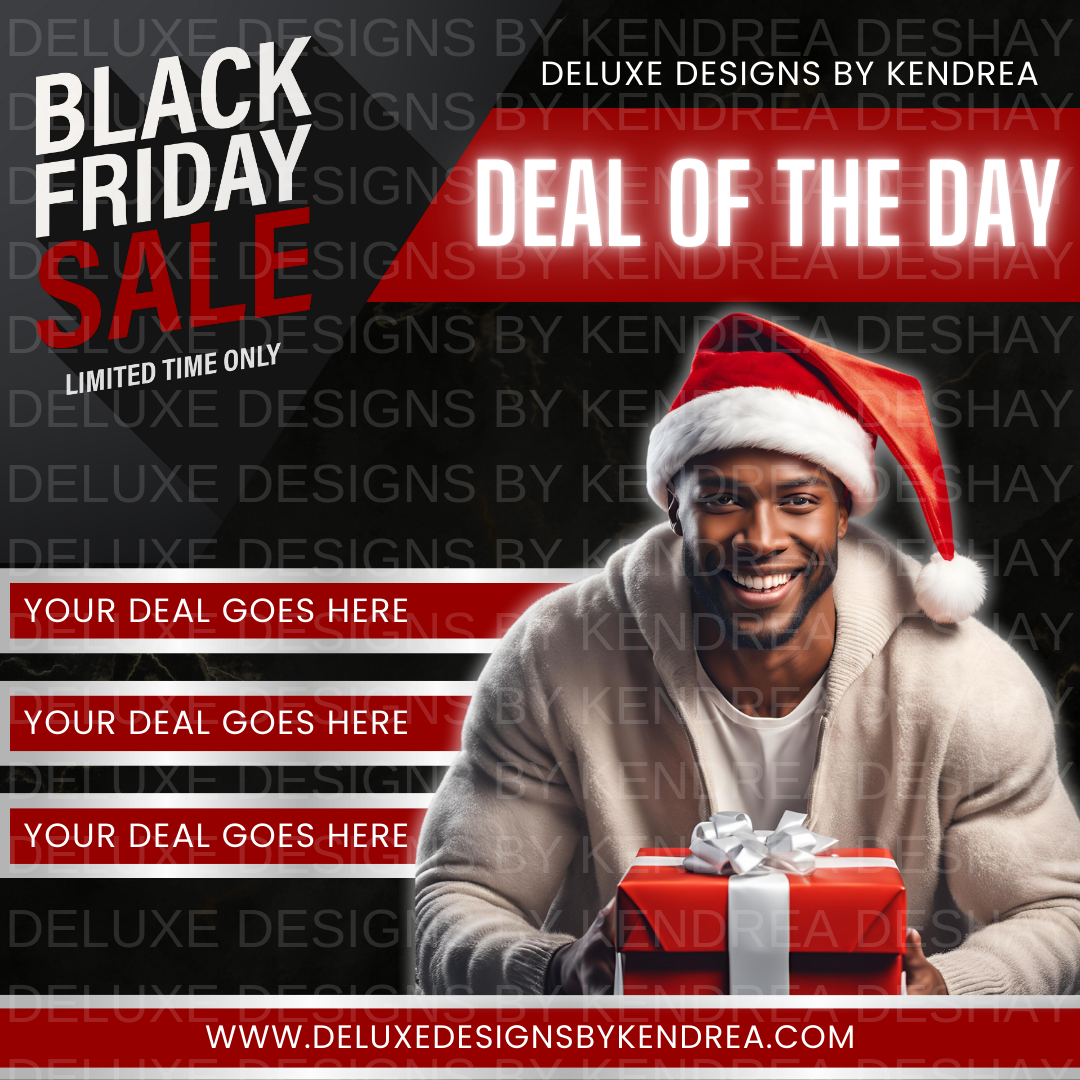 Black Friday & Cyber Monday Editable Ad Bundle for Crafters | Social Media Templates & Stock Images | Holiday Marketing Kit