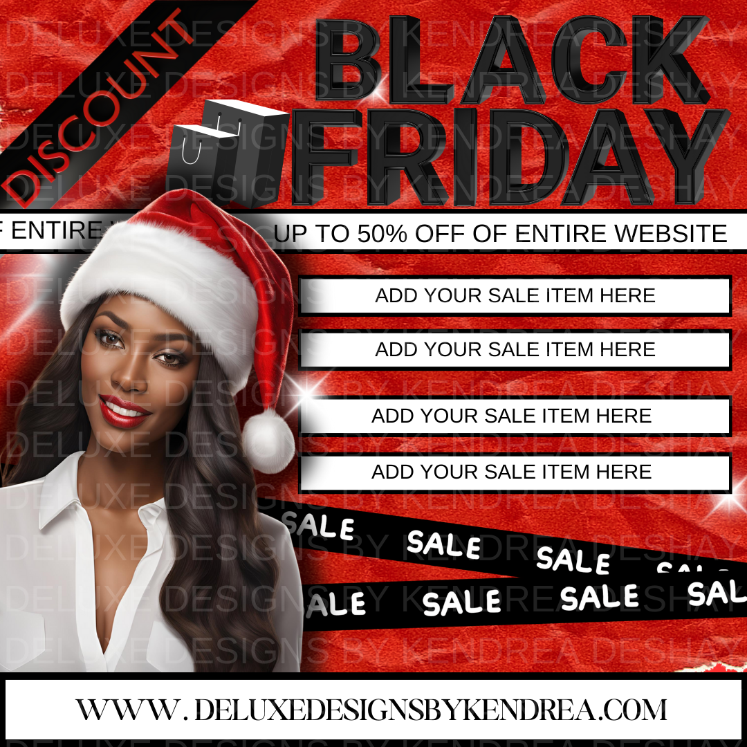 Black Friday & Cyber Monday Editable Ad Bundle for Crafters | Social Media Templates & Stock Images | Holiday Marketing Kit