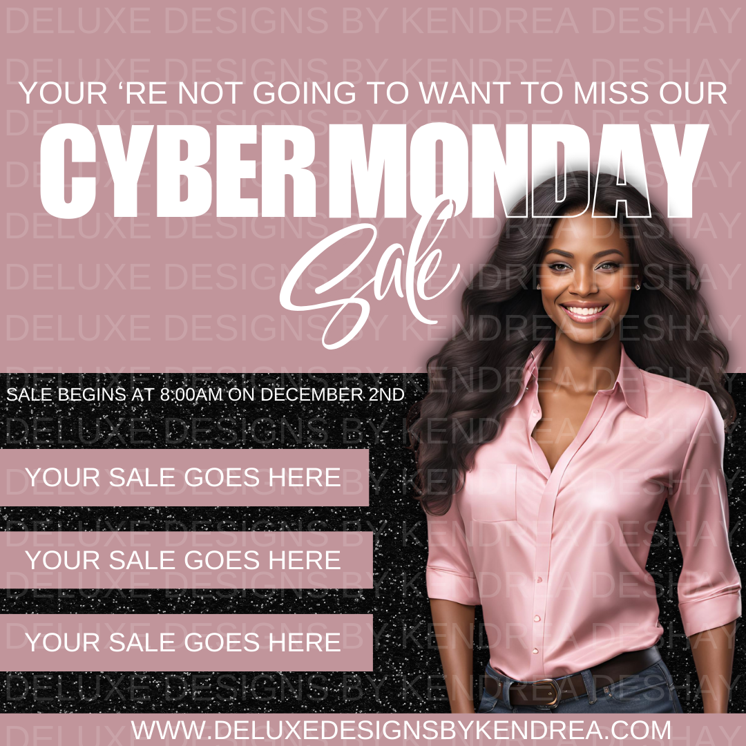 Black Friday & Cyber Monday Editable Ad Bundle for Crafters | Social Media Templates & Stock Images | Holiday Marketing Kit