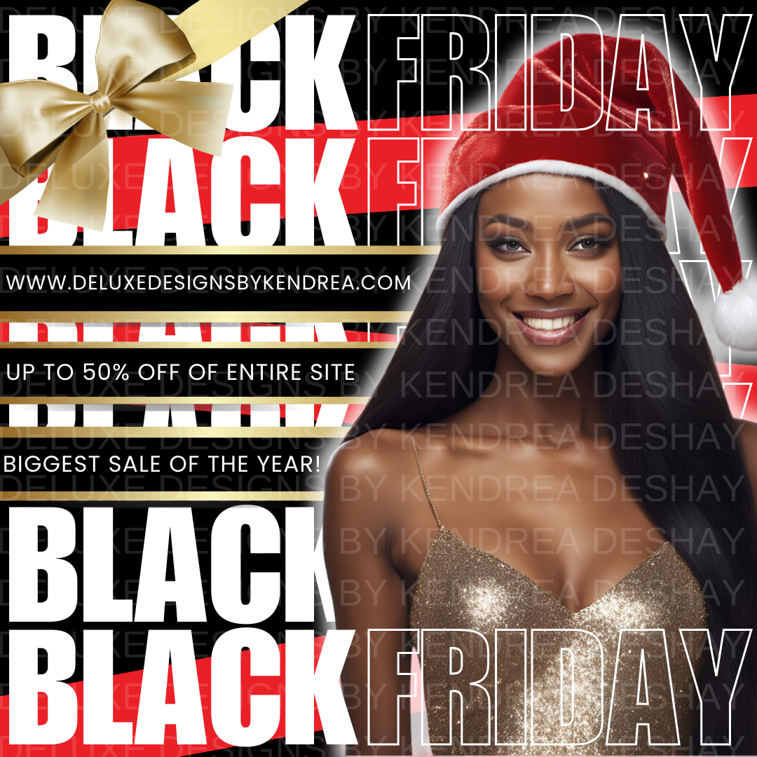 Black Friday & Cyber Monday Editable Ad Bundle for Crafters | Social Media Templates & Stock Images | Holiday Marketing Kit