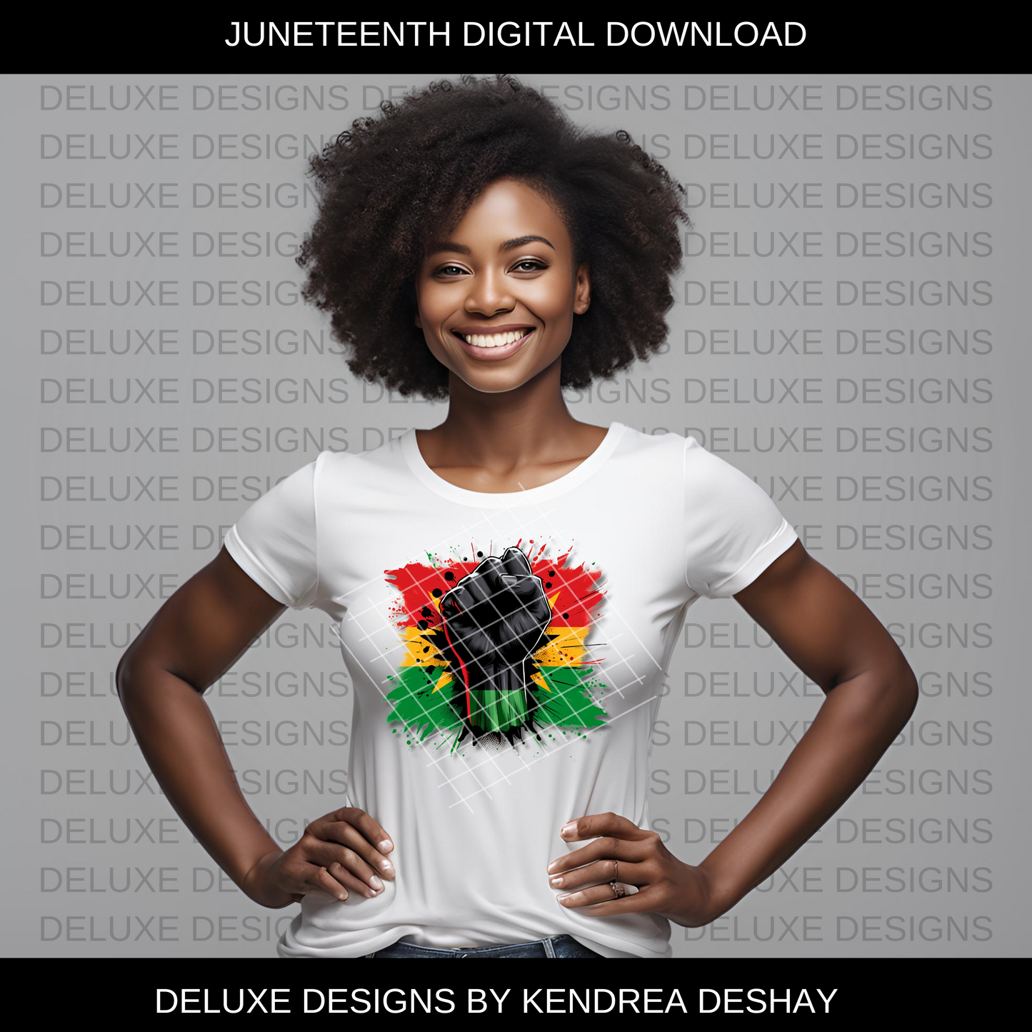 Juneteenth Black Fist Art-Digital Download