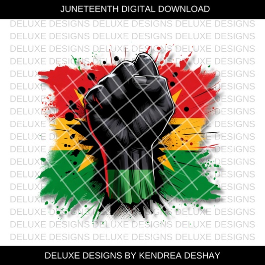 Juneteenth Black Fist Art-Digital Download