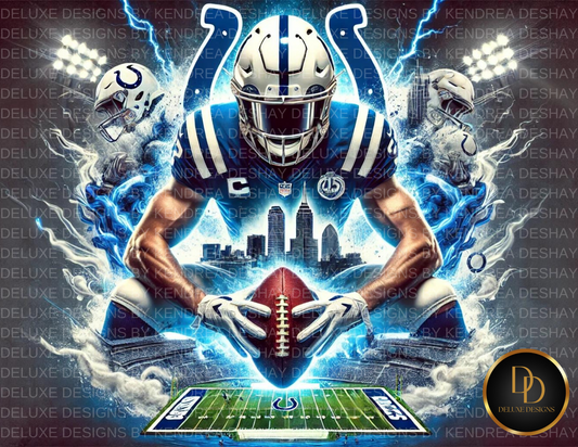 Ultimate NFL Team AI Art Bundle: 32 Vibrant Cityscape Football Player Illustrations for Every NFL Team