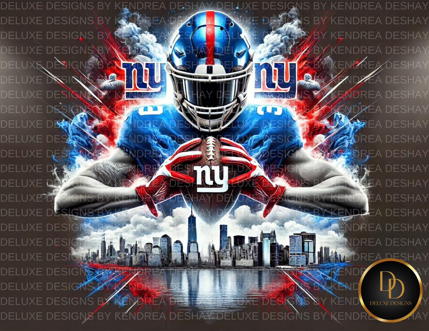 Ultimate NFL Team AI Art Bundle: 32 Vibrant Cityscape Football Player Illustrations for Every NFL Team